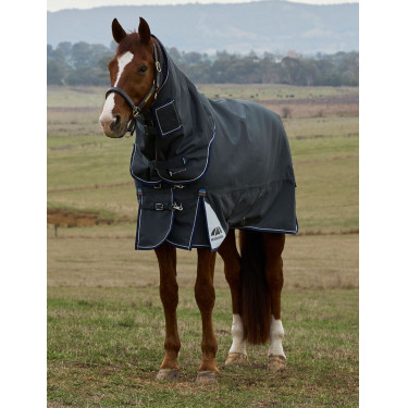 Weatherbeeta ComFiTec Ultra Turnout 220g deken met afneembare halsdeel Houtskool Grijs Weatherbeeta ComFiTec Ultra Turnout 220g deken met afneembare halsdeel Houtskool Grijs