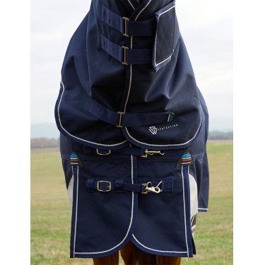 Weatherbeeta ComFiTec Ultra Turnout 220g deken met afneembare halsdeel Marine Marineblauw