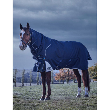 Weatherbeeta ComFiTec Ultra Turnout 220g deken met afneembare halsdeel Marine Marineblauw