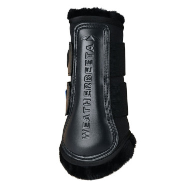 Weatherbeeta Tough-Tec Comfy schapenvacht peesbeschermers Zwart / zwart Weatherbeeta Tough-Tec Comfy schapenvacht peesbeschermers Zwart / zwart