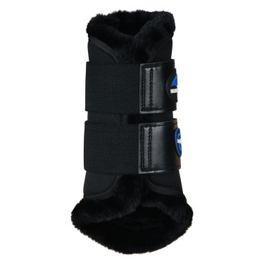 Weatherbeeta Tough-Tec Comfy schapenvacht peesbeschermers Zwart / zwart Weatherbeeta Tough-Tec Comfy schapenvacht peesbeschermers Zwart / zwart