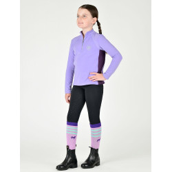 Dublin langemouwen-top met inzetstuk voor kinderen Sadie Paisley violet / keizerlijk violet Dublin langemouwen-top met inzetstuk voor kinderen Sadie Paisley violet / keizerlijk violet