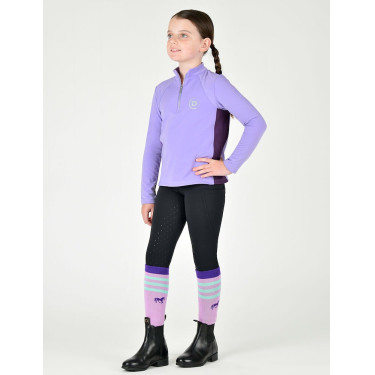 Dublin langemouwen-top met inzetstuk voor kinderen Sadie Paisley violet / keizerlijk violet Dublin langemouwen-top met inzetstuk voor kinderen Sadie Paisley violet / keizerlijk violet