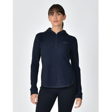Weatherbeeta dameshoodie met lange mouwen London Layer bovenstuk Donker marine gemêleerd Weatherbeeta dameshoodie met lange mouwen London Layer bovenstuk Donker marine gemêleerd