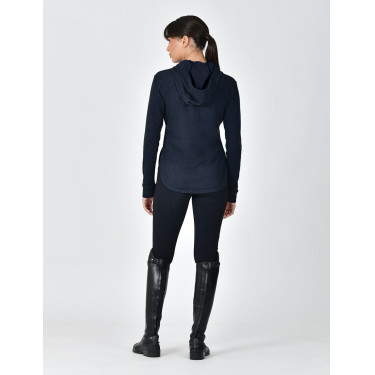 Weatherbeeta dameshoodie met lange mouwen London Layer bovenstuk Donker marine gemêleerd Weatherbeeta dameshoodie met lange mouwen London Layer bovenstuk Donker marine gemêleerd
