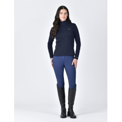 Weatherbeeta dames longsleeve met halve rits Copper Marine Marineblauw