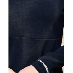 Weatherbeeta dames longsleeve met halve rits Copper Marine Marineblauw