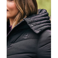 Lange Dublin mantel met ceintuur voor dames Zwart Lange Dublin mantel met ceintuur voor dames Zwart