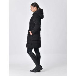Lange Dublin mantel met ceintuur voor dames Zwart Lange Dublin mantel met ceintuur voor dames Zwart