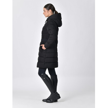 Lange Dublin mantel met ceintuur voor dames Zwart Lange Dublin mantel met ceintuur voor dames Zwart