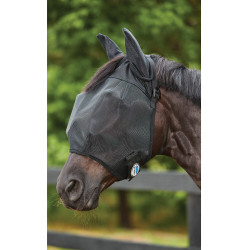 Weatherbeeta Deluxe vliegenmasker met oorbescherming Zwart