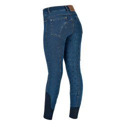 Kinderbroek Dublin Shona Denim met volledige grip Lichtblauw denim Marineblauw Kinderbroek Dublin Shona Denim met volledige grip Lichtblauw denim Marineblauw