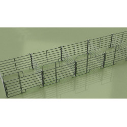 Voorverzinkt paneel met deur Kerbl