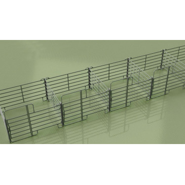 Voorverzinkt paneel met deur Kerbl