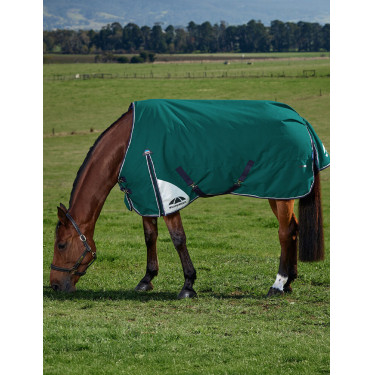 Deken Weatherbeeta ComFiTec Plus Dynamic Turnout 220 g Bosgroen / marineblauw Deken Weatherbeeta ComFiTec Plus Dynamic Turnout 220 g Bosgroen / marineblauw
