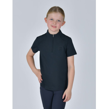 Polo Dublin 1/4 Zip korte mouwen kind Marine Marineblauw Polo Dublin 1/4 Zip korte mouwen kind Marine Marineblauw