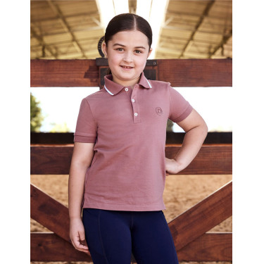 Kinderpoloshirt met korte mouwen van Dublin in piquékatoen Stofroze