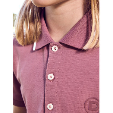 Kinderpoloshirt met korte mouwen van Dublin in piquékatoen Stofroze