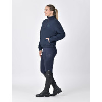 Dublin dames fleece trui met 1/4-rits Marine Marineblauw