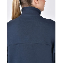Dublin dames fleece trui met 1/4-rits Marine Marineblauw