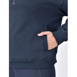 Dublin dames fleece trui met 1/4-rits Marine Marineblauw