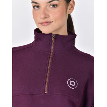 Dublin dames fleece trui met 1/4-rits Paarsviolet Dublin dames fleece trui met 1/4-rits Paarsviolet