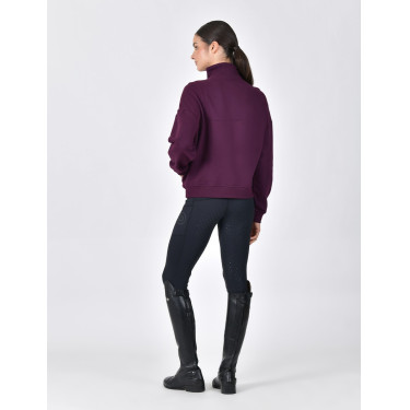 Dublin dames fleece trui met 1/4-rits Paarsviolet Dublin dames fleece trui met 1/4-rits Paarsviolet