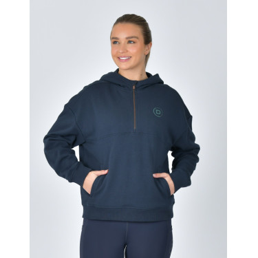 Dublin fleece-trui met capuchon, dames, 1/4-rits Marine Marineblauw Dublin fleece-trui met capuchon, dames, 1/4-rits Marine Marineblauw