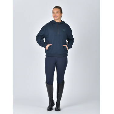 Dublin fleece-trui met capuchon, dames, 1/4-rits Marine Marineblauw Dublin fleece-trui met capuchon, dames, 1/4-rits Marine Marineblauw
