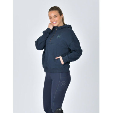 Dublin fleece-trui met capuchon, dames, 1/4-rits Marine Marineblauw Dublin fleece-trui met capuchon, dames, 1/4-rits Marine Marineblauw