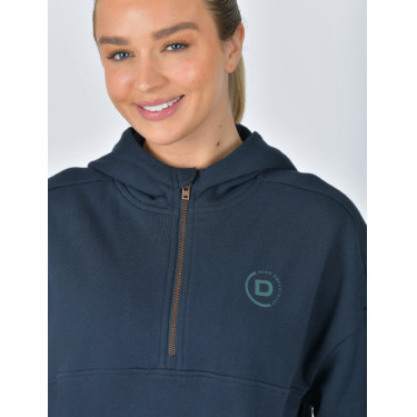 Dublin fleece-trui met capuchon, dames, 1/4-rits Marine Marineblauw Dublin fleece-trui met capuchon, dames, 1/4-rits Marine Marineblauw