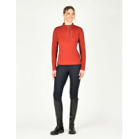 Weatherbeeta Reno lange mouwen rij-T-shirt Rood oker Weatherbeeta Reno lange mouwen rij-T-shirt Rood oker