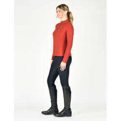 Weatherbeeta Reno lange mouwen rij-T-shirt Rood oker Weatherbeeta Reno lange mouwen rij-T-shirt Rood oker