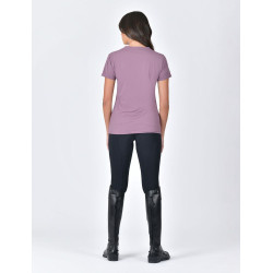 Weatherbeeta T-shirt kort mouw casual UV Mauve wijn Violet