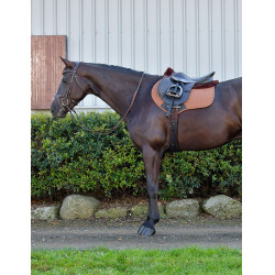 Zadelpad Weatherbeeta springvorm Prime Comfy Fleece Bruin