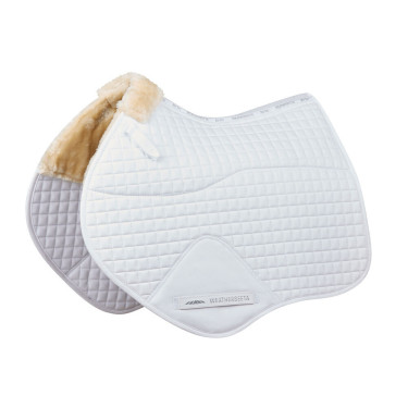Zadelpad Weatherbeeta springvorm Prime Comfy Fleece Wit