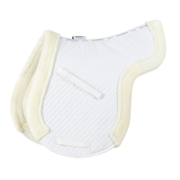 Weatherbeeta Prime Comfy Fleece numnah zadeldek Wit Weatherbeeta Prime Comfy Fleece numnah zadeldek Wit