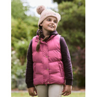 Kinderfleece gewatteerd mouwloos vest Dublin Patrice Everyday Roodpaars