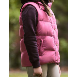 Kinderfleece gewatteerd mouwloos vest Dublin Patrice Everyday Roodpaars