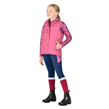 Kinderfleece gewatteerd mouwloos vest Dublin Patrice Everyday Roodpaars Kinderfleece gewatteerd mouwloos vest Dublin Patrice Everyday Roodpaars