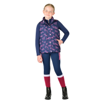 Kinderfleece gewatteerd mouwloos vest Dublin Patrice Everyday Marine dartelende paarden Kinderfleece gewatteerd mouwloos vest Dublin Patrice Everyday Marine dartelende paarden