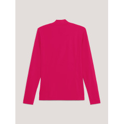 Tommy Hilfiger Equestrian basislaag met lange mouwen en damescol Kers Tommy Hilfiger Equestrian basislaag met lange mouwen en damescol Kers