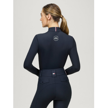 Base Layer Tommy Hilfiger Equestrian Milo 1/4 zip dames Woestijnlucht Blauw Base Layer Tommy Hilfiger Equestrian Milo 1/4 zip dames Woestijnlucht Blauw