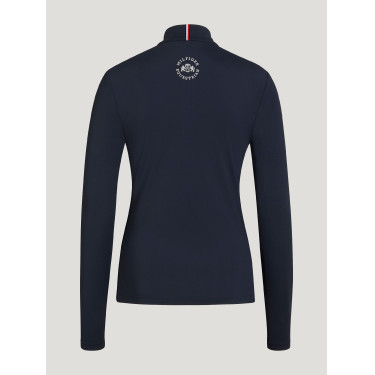 Base Layer Tommy Hilfiger Equestrian Milo 1/4 zip dames Woestijnlucht Blauw Base Layer Tommy Hilfiger Equestrian Milo 1/4 zip dames Woestijnlucht Blauw