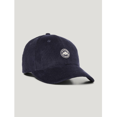 Tommy Hilfiger Equestrian pet van ribfluweel Watson Woestijnlucht Blauw Tommy Hilfiger Equestrian pet van ribfluweel Watson Woestijnlucht Blauw