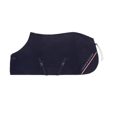 Tommy Hilfiger Equestrian Standford fleece deken Woestijnlucht Blauw Tommy Hilfiger Equestrian Standford fleece deken Woestijnlucht Blauw