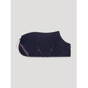 Tommy Hilfiger Equestrian Standford fleece deken Woestijnlucht Blauw Tommy Hilfiger Equestrian Standford fleece deken Woestijnlucht Blauw