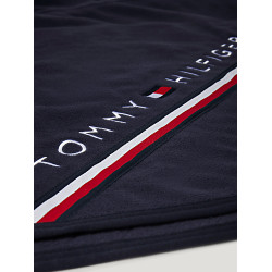 Tommy Hilfiger Equestrian Standford fleece deken Woestijnlucht Blauw Tommy Hilfiger Equestrian Standford fleece deken Woestijnlucht Blauw