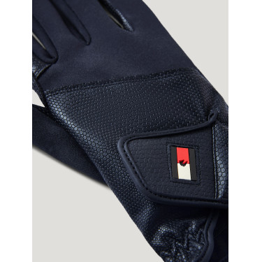 Tommy Hilfiger Equestrian Bryce rijhandschoenen Woestijnlucht Blauw