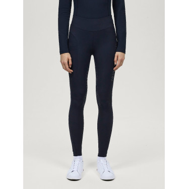 Legging Tommy Hilfiger Equestrian Elmira Winter met strass full grip dames Woestijnlucht Blauw